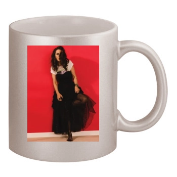 Winona Ryder 11oz Metallic Silver Mug