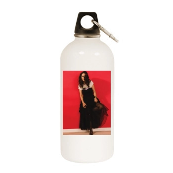 Winona Ryder White Water Bottle With Carabiner