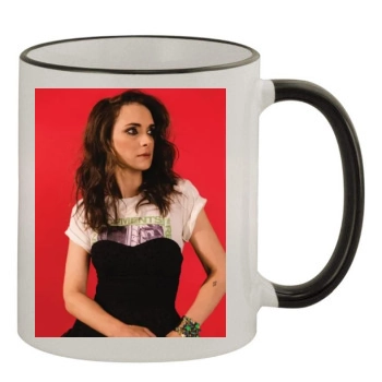 Winona Ryder 11oz Colored Rim & Handle Mug