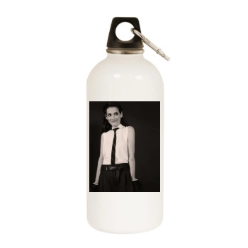 Winona Ryder White Water Bottle With Carabiner