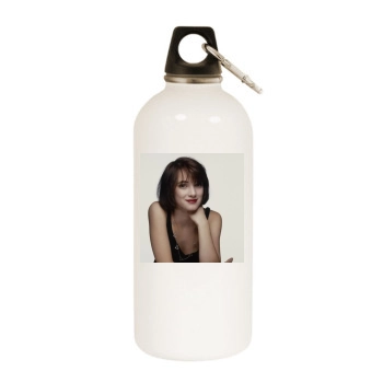 Winona Ryder White Water Bottle With Carabiner