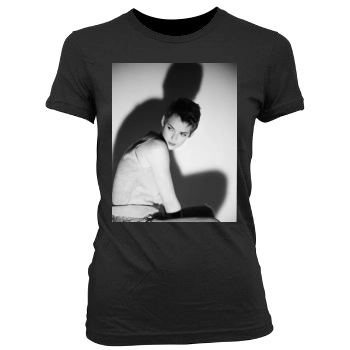 Winona Ryder Women's Junior Cut Crewneck T-Shirt