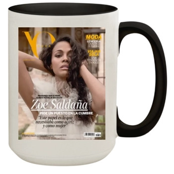Zoe Saldana 15oz Colored Inner & Handle Mug