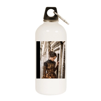 Zoe Saldana White Water Bottle With Carabiner