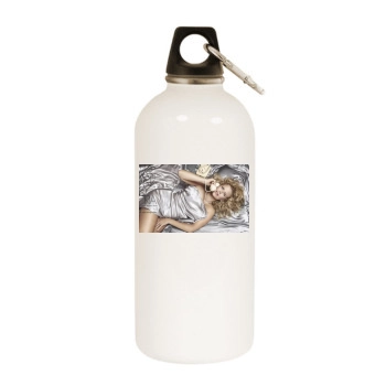 Barbara Schoneberger White Water Bottle With Carabiner