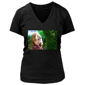 Brittany Snow Women's Deep V-Neck TShirt