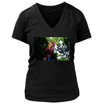 Brittany Snow Women's Deep V-Neck TShirt