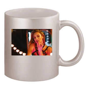 Candice Swanepoel 11oz Metallic Silver Mug