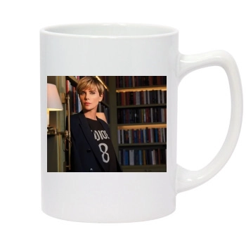 Charlize Theron 14oz White Statesman Mug