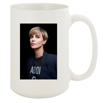 Charlize Theron 15oz White Mug