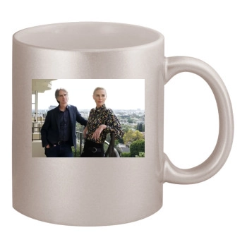 Charlize Theron 11oz Metallic Silver Mug