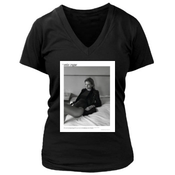 Edita Vilkeviciute Women's Deep V-Neck TShirt