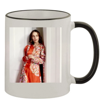 Emilia Clarke 11oz Colored Rim & Handle Mug