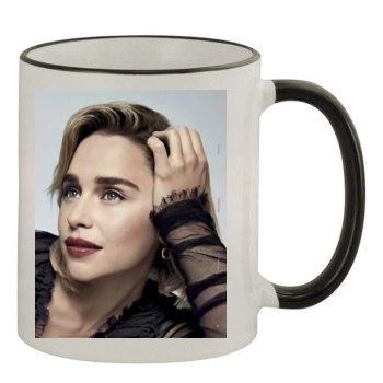 Emilia Clarke 11oz Colored Rim & Handle Mug