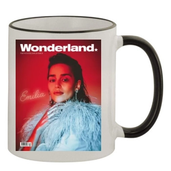 Emilia Clarke 11oz Colored Rim & Handle Mug