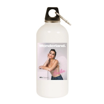 Emilia Clarke White Water Bottle With Carabiner