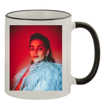 Emilia Clarke 11oz Colored Rim & Handle Mug