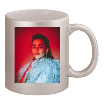 Emilia Clarke 11oz Metallic Silver Mug