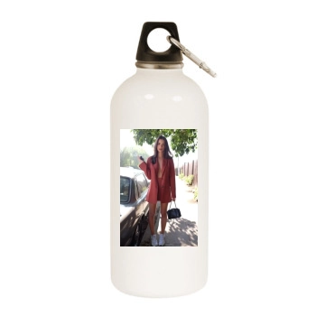 Emily Ratajkowski White Water Bottle With Carabiner