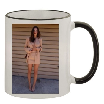 Emily Ratajkowski 11oz Colored Rim & Handle Mug