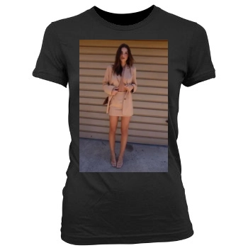 Emily Ratajkowski Women's Junior Cut Crewneck T-Shirt