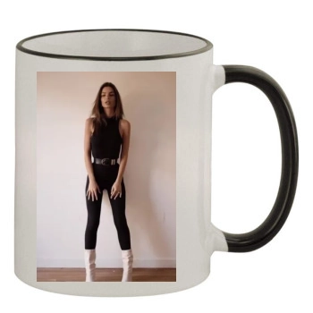 Emily Ratajkowski 11oz Colored Rim & Handle Mug