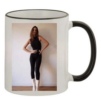 Emily Ratajkowski 11oz Colored Rim & Handle Mug