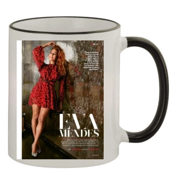 Eva Mendes 11oz Colored Rim & Handle Mug