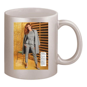 Eva Mendes 11oz Metallic Silver Mug