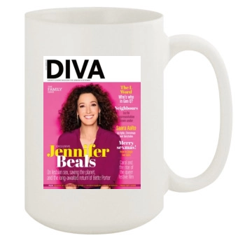 Jennifer Beals 15oz White Mug