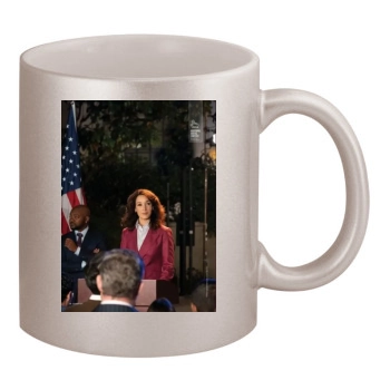 Jennifer Beals 11oz Metallic Silver Mug