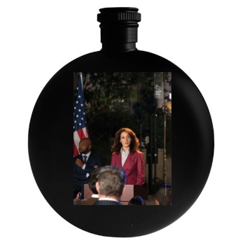 Jennifer Beals Round Flask