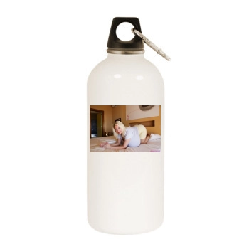 Beshine White Water Bottle With Carabiner