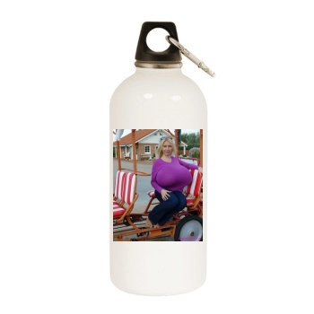 Beshine White Water Bottle With Carabiner